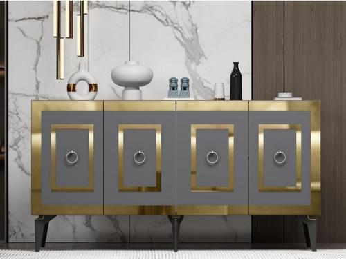 DemonteHome Karyadh Konsol 4 Kapakli Antrasi̇t Altin
