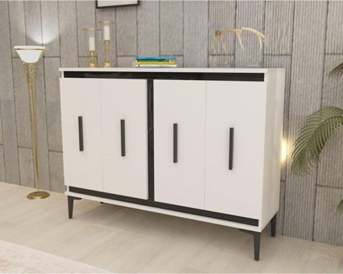 DemonteHome Ni̇tradh Konsol Beyaz Royalmermer