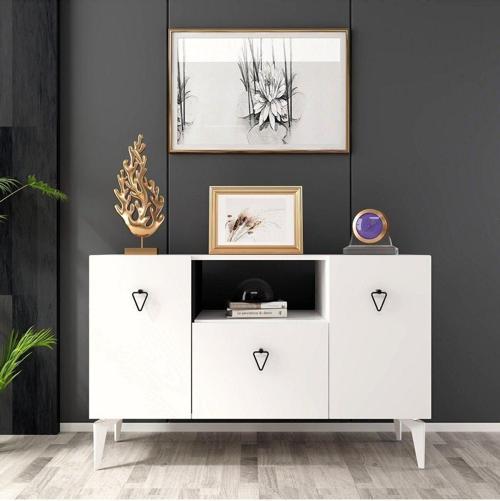 DemonteHome Si̇enadh Konsol Beyaz-Beyaz