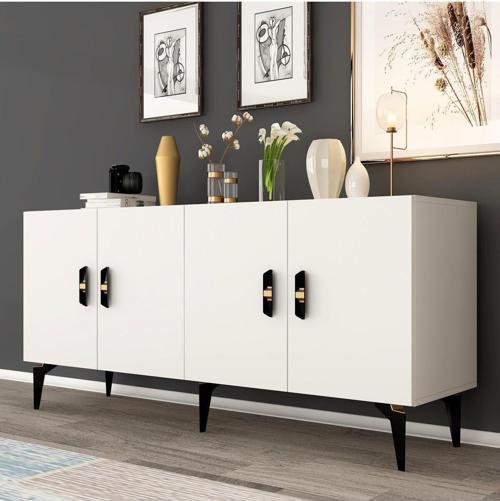 DemonteHome Plusdh 4 Kapaklı Konsol Beyaz