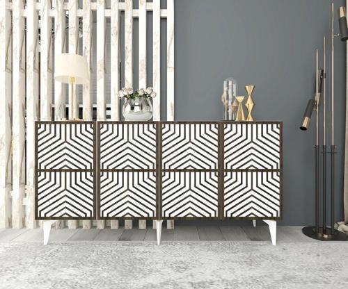 DemonteHome Merli̇ndh Konsol Beyaz (Cevi̇z)