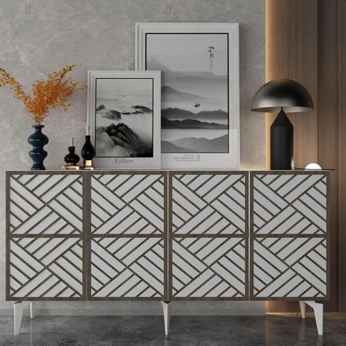 DemonteHome Gracedh Konsol Beyaz (Cevi̇z Desen)
