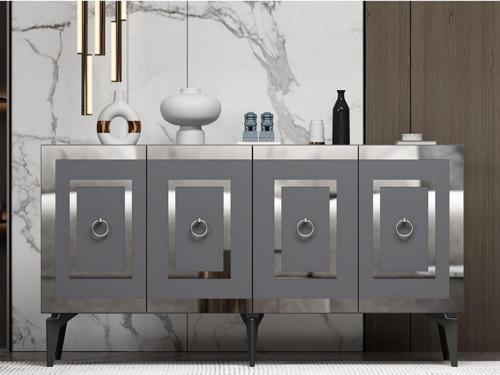 DemonteHome Karyadh Konsol 4 Kapakli Antrasi̇t Gümüş