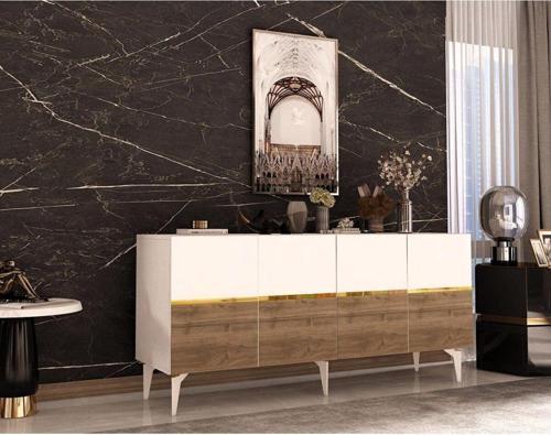 DemonteHome Tedydh Konsol Beyaz-Cevi̇z-Altin