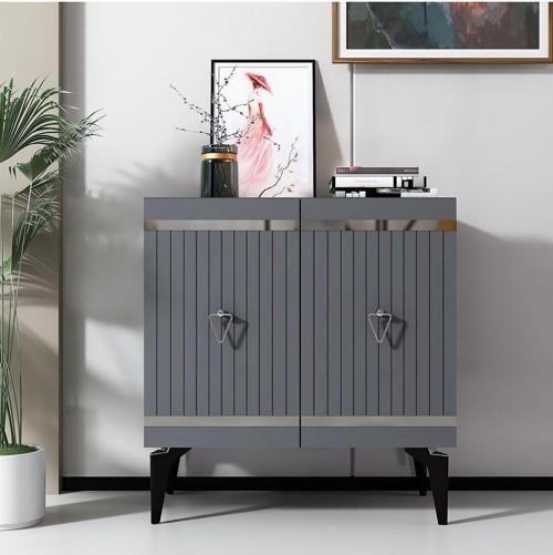 DemonteHome Yumydh 75 Cm Konsol Antrasi̇t Gümüş