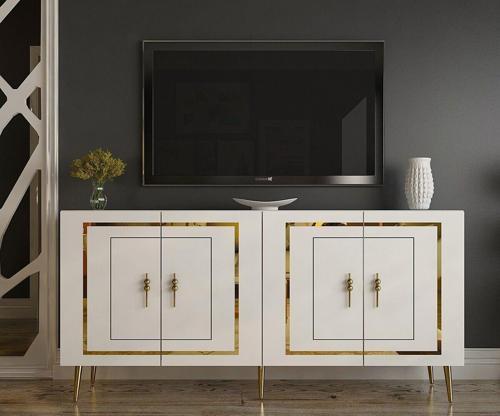 DemonteHome Pierodh (Kb150) Konsol Beyaz Altin