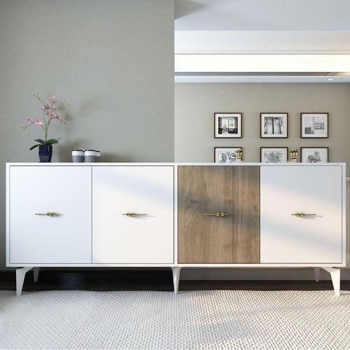 DemonteHome Verydh 180 Cm Konsol (Kx180) Beyaz Cevi̇z
