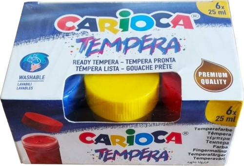 Tempera Suluboya Süper Yıkanabilir 6x25 Ml 6 Renk Karışık