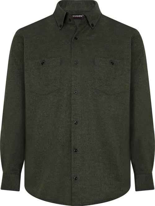 Erkek Çift Cep Kışlık Kaşmir Gömlek