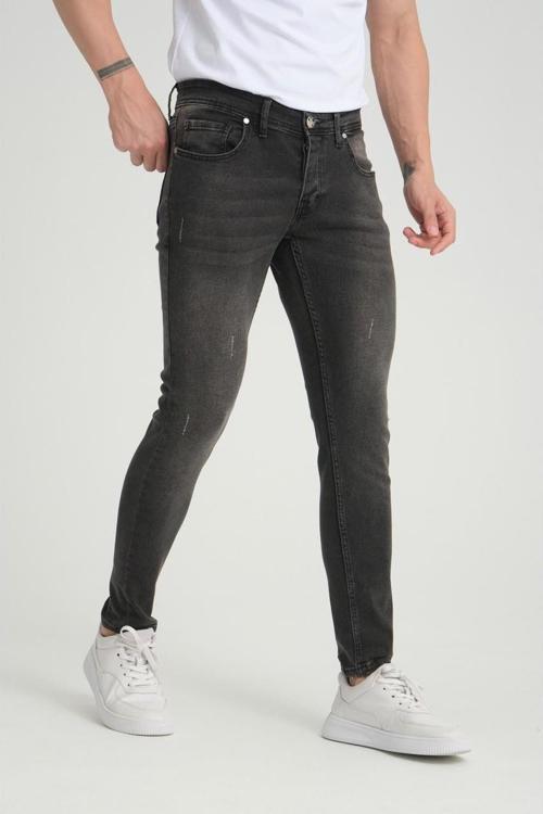 Denim Skınny Fit Füme Jean Pantolon-6896