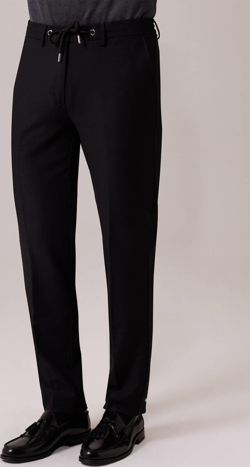 Yazı Slim Fit Likralı Erkek Jogger Pantolon-7109