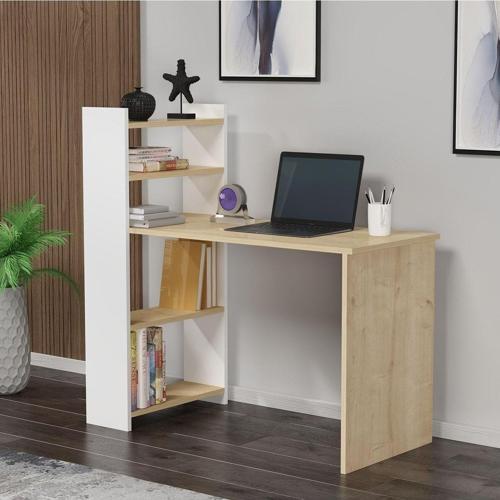 DemonteHome Ennadh 4 Rafli Çalişma Masasi Safi̇rmeşe Beyaz