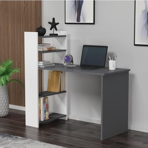 DemonteHome Ennadh 4 Rafli Çalişma Masasi Antrasi̇t Beyaz