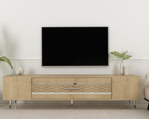 DemonteHome Dekolp2Dh Tv Sehpasi Safi̇rmeşe Gümüş