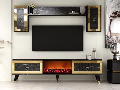 DemonteHome Boradh Şömi̇neli̇ Tv Üni̇tesi̇ Royal Mermer