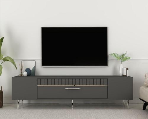 Dekolp1Dh Tv Sehpası Antrasit Gümüş