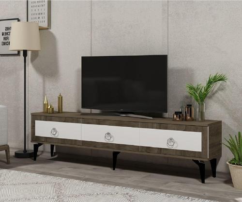 DemonteHome Selendh Tv Sehpasi (Alt Modül) Cevi̇z Beyaz