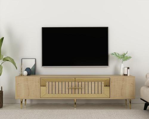 DemonteHome Dekolp3Dh Tv Sehpası Safirmeşe Altın