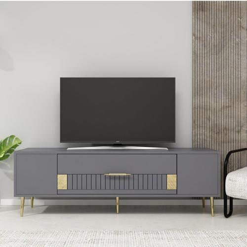 DemonteHome Dekolp4Dh Tv Sehpasi Antrasi̇t Altin