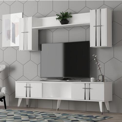 DemonteHome Aseldh Tv Üni̇tesi̇ Takimi Beyaz-Gümüş