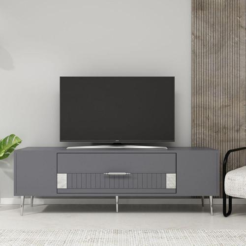 DemonteHome Dekolp4Dh Tv Sehpasi Antrasi̇t Gümüş