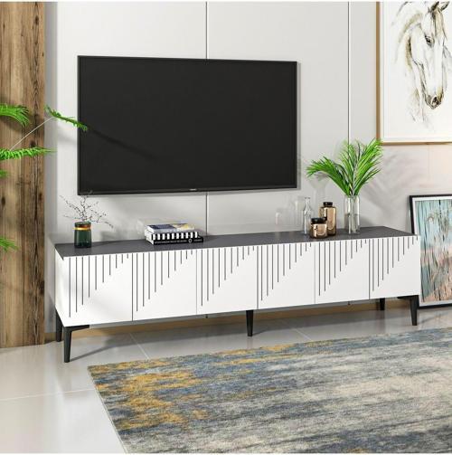 Artemi̇sdh Tv Sehpasi Beyaz Antrasi̇t