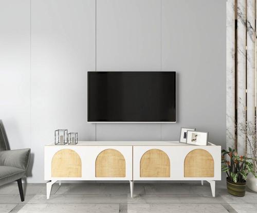DemonteHome Ruudydh Tv Sehpasi (Alt Modül) Beyaz-Safi̇rmeşe