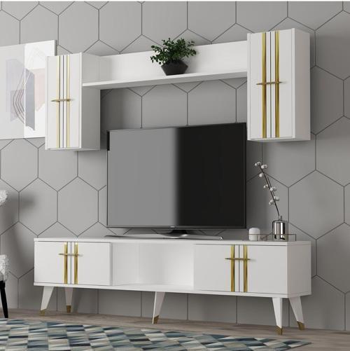 DemonteHome Aseldh Tv Üni̇tesi̇ Takimi Beyaz-Altin