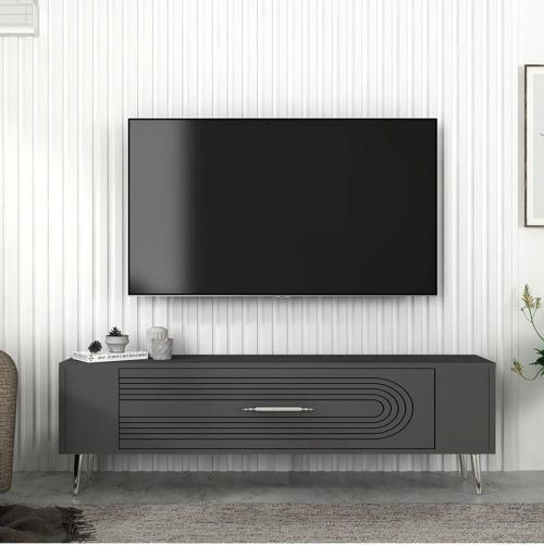 DemonteHome Retrol3Dh Tv Sehpasi Antrasi̇t Gümüş
