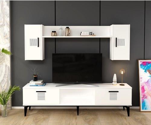 DemonteHome Asimodh Tv Ünitesi Takımı Beyaz