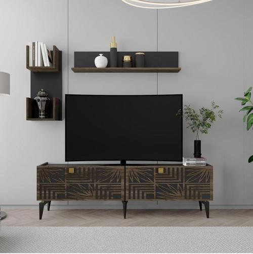 DemonteHome Tucasdh Tv Üni̇tesi̇ Takimi Antrasi̇t-(Cevi̇z Desen)
