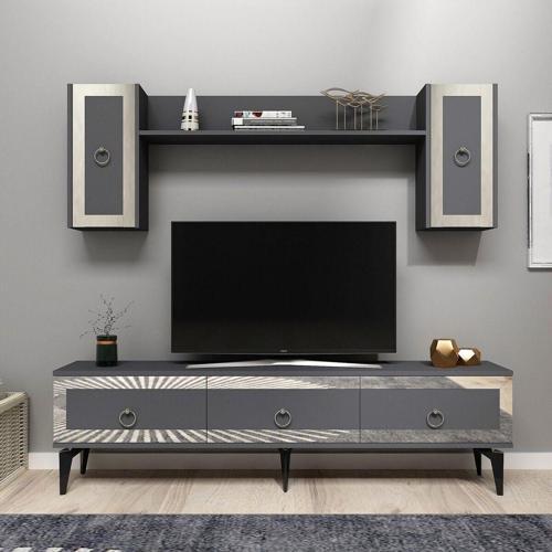 DemonteHome Ponnydh Tv Üni̇tesi̇ Antrasi̇t Gümüş