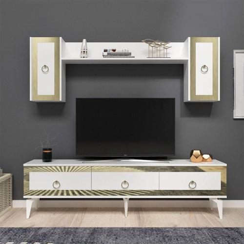 DemonteHome Ponnydh Tv Üni̇tesi̇ Beyaz Altin