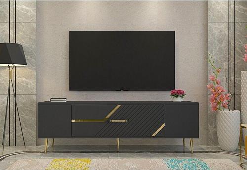 DemonteHome Dekolp5Dh Tv Sehpasi Antrasi̇t Altin