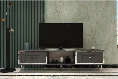 DemonteHome Arnodh Tv Sehpasi Antrasi̇t Gümüş