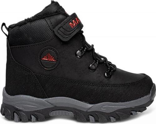 Mxs Cırtlı Siyah Kırmızı Erkek Çocuk Bot Ayakkabı