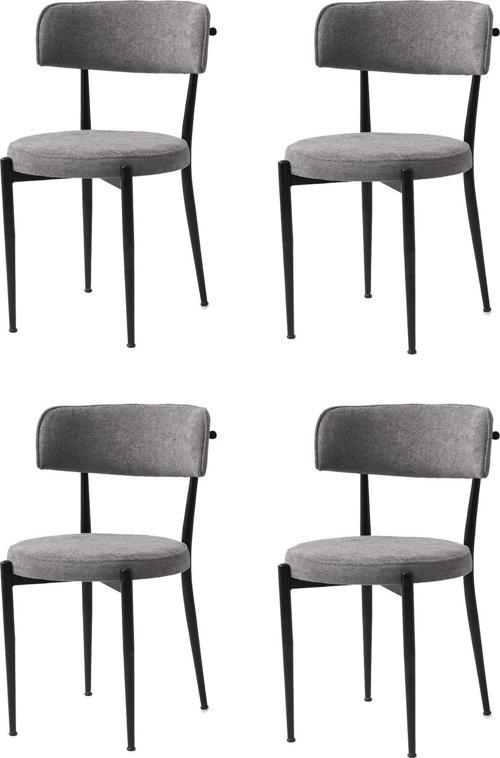 Gözde Sandalye Metal 4 Li Set Cafe,Restaurant,Mutfak,Salon,Yemek Odası Sandalyesi 