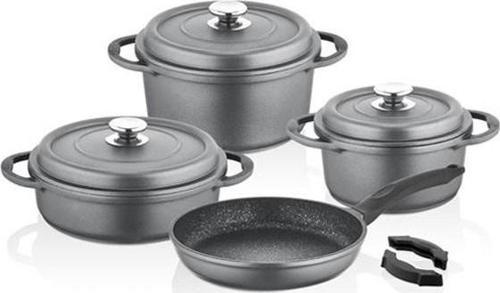 Tanem 7 Parça Döküm Set Gri-TNM 1003