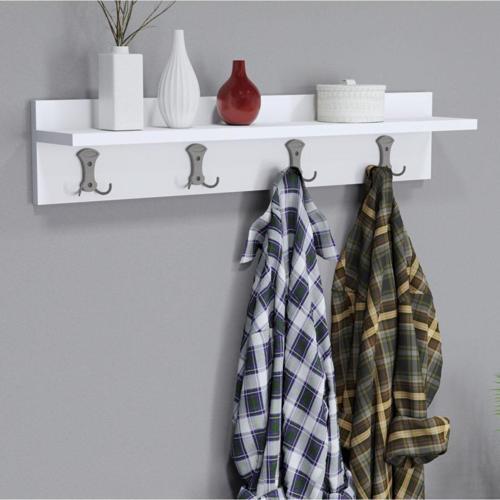 Ferniso Mobilya 80 cm Duvar Askılık Beyaz