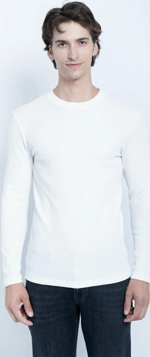 Jsco Bisiklet Yaka Waffle Erkek Sweat