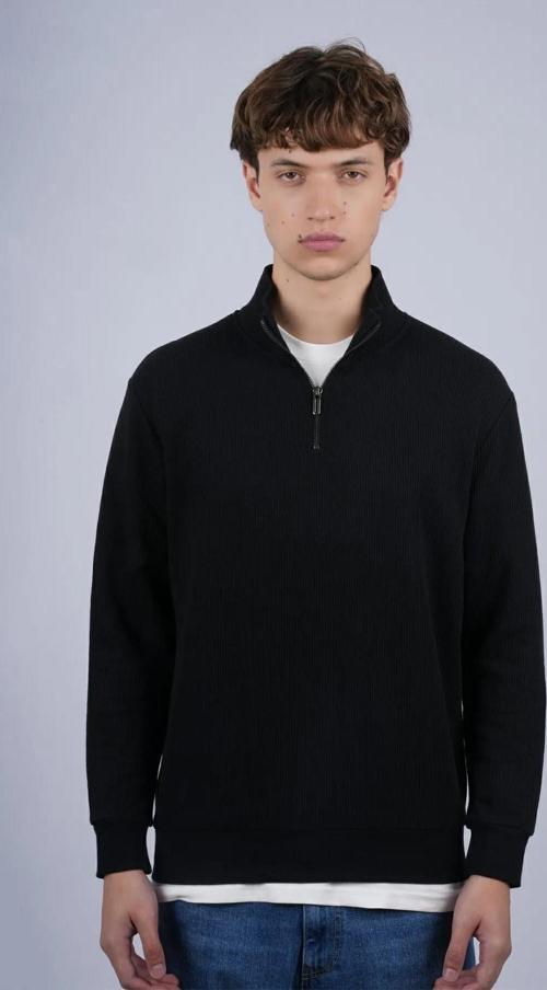 Jsco Dik Yaka Selanik Erkek Sweat