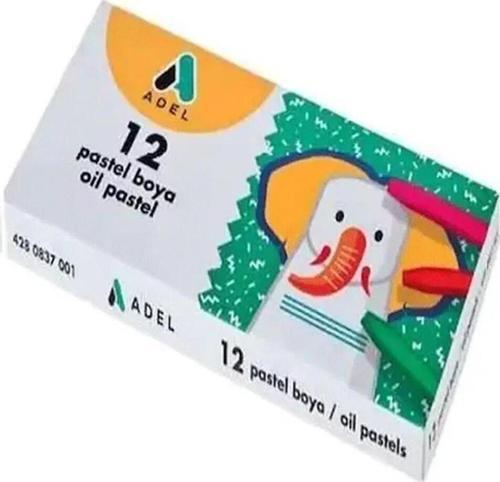 Pastel Boya Karton Kutu Köşeli 12 Renk