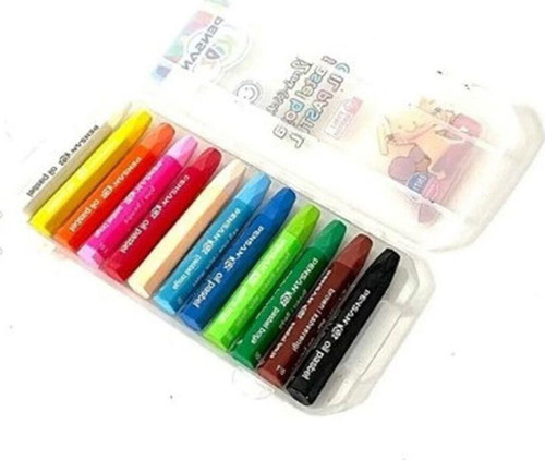 12'li Pastel Boya Plastik Kutulu