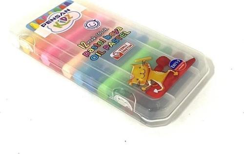 Kidz Pratik Kutulu Pastel Boya 12 Renk Pastel Boya