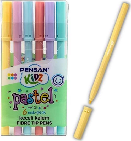 Keçeli Kalem 6 Lı Pastel Renkler Pastel Keçeli Kalem 1 Paket