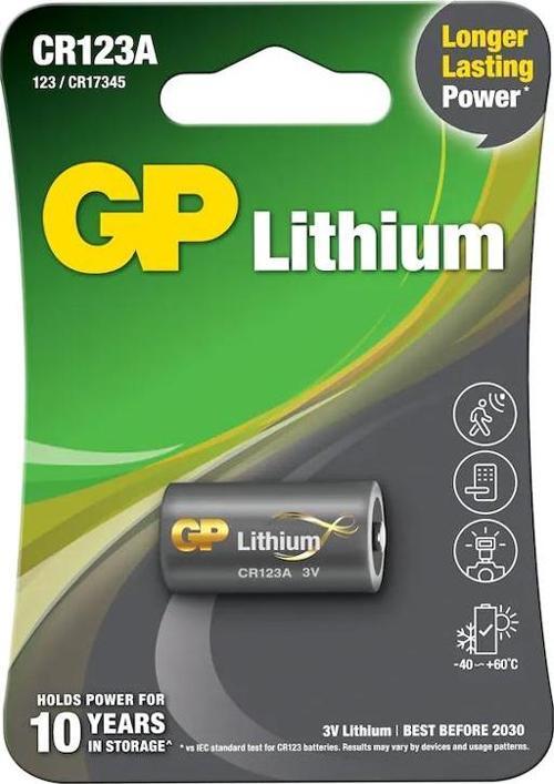 GP CR123A Fotoğraf Makinesi Pili