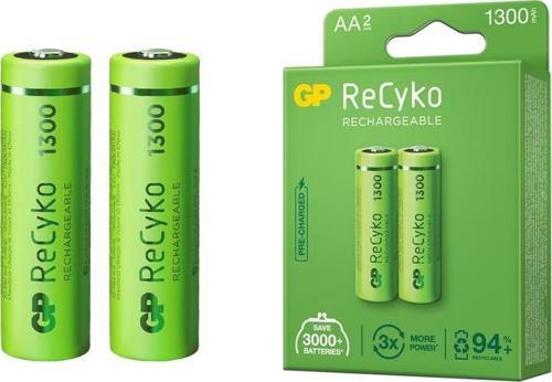 Gp Recyko 1300 Mah R6 AA Şarjlı 2'li Kalem Pil