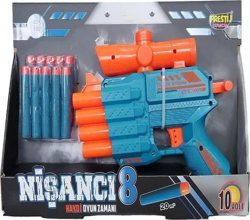 Nişancı 8 Dart Atan Silah Mavi
