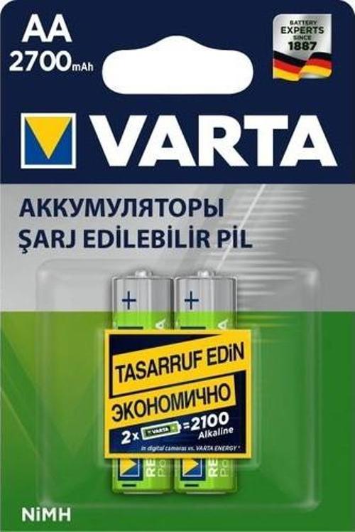 NI-MH 1.2 VOLT - 2700 MAH HR6 AA ŞARJLI 2Lİ KALEM PİL