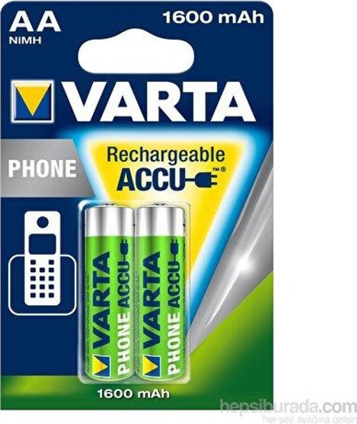 T399 1.2V 1600 mAh Şarjlı AA Kalem Pil 2'li Paket